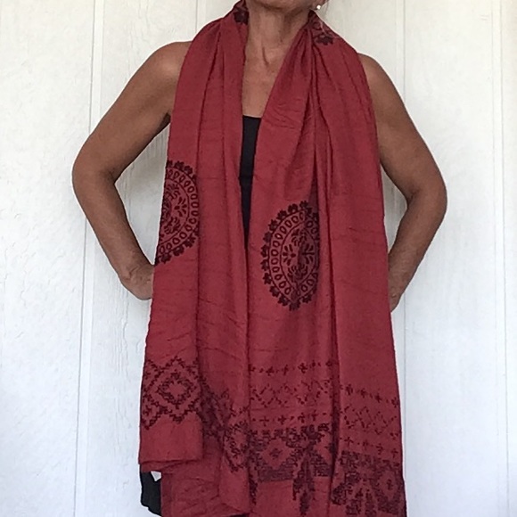 DESIGUAL FOULARD LARGE RECTANGULAR WOOL SCARF NWT - Picture 7 of 16